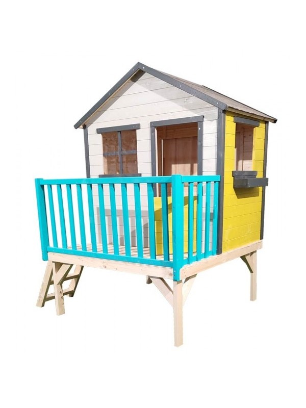 Casuta de gradina pentru copii Marte pe piloni - vopsita